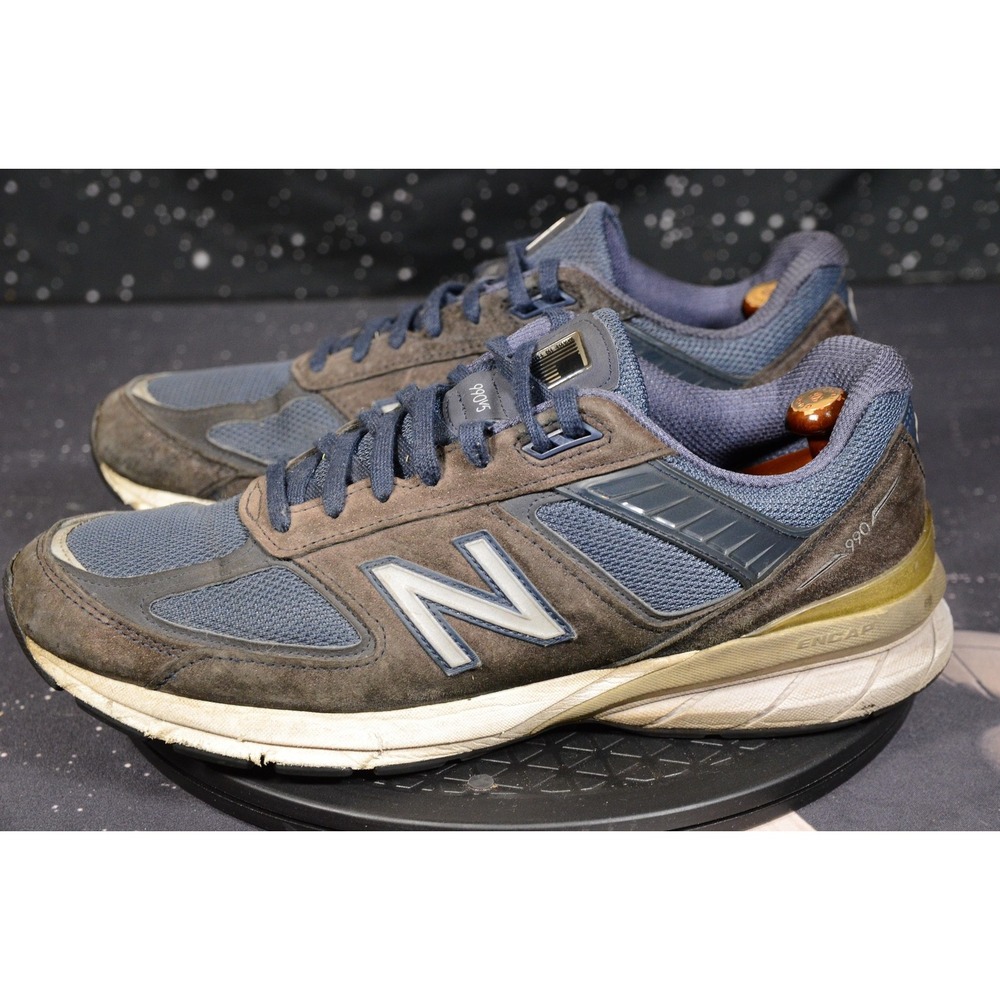 New‎ Balance 990v5 Shoes Mens Size 11.5 Blue Made In USA Running Suede M990NV5 - Picture 6 of 11